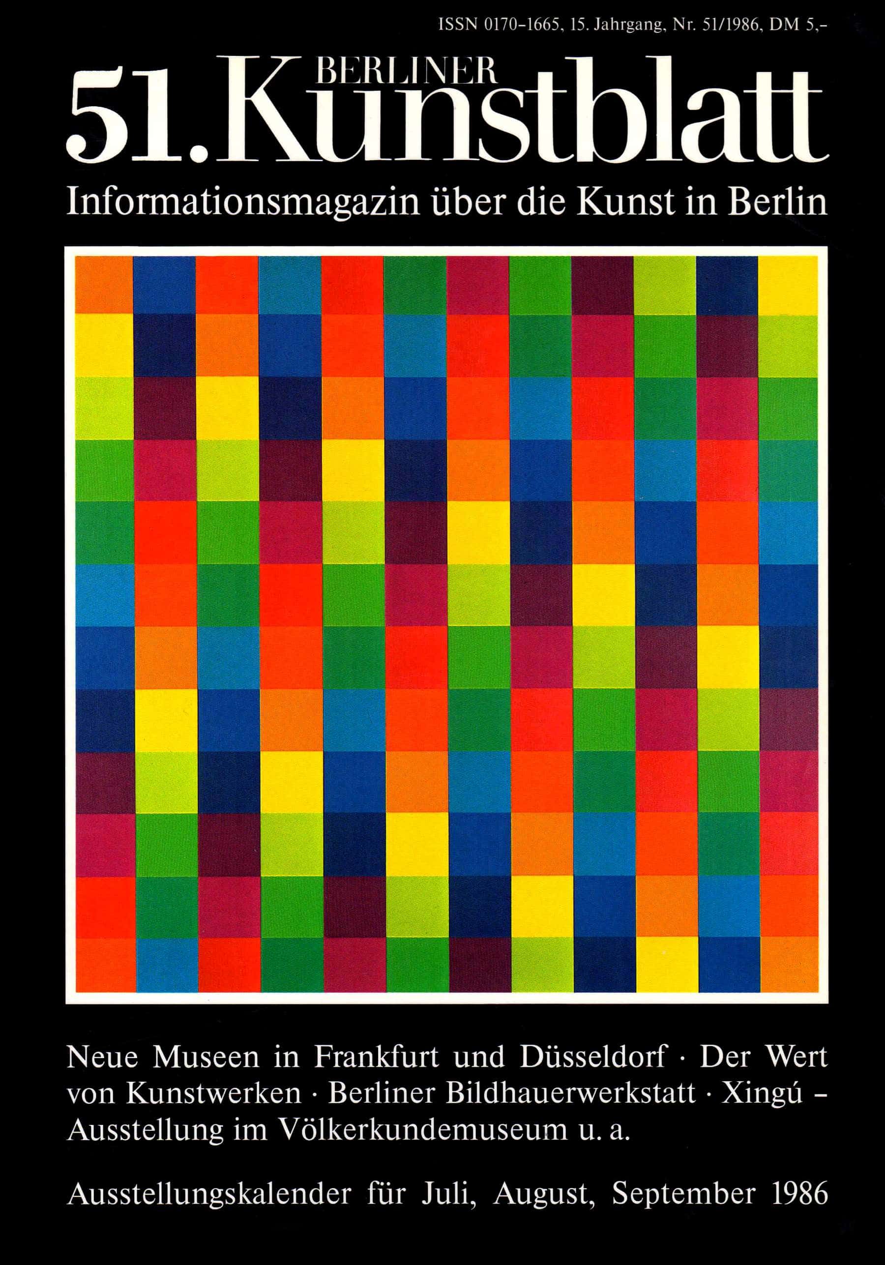 51 Berliner Kunstblatt, 1986