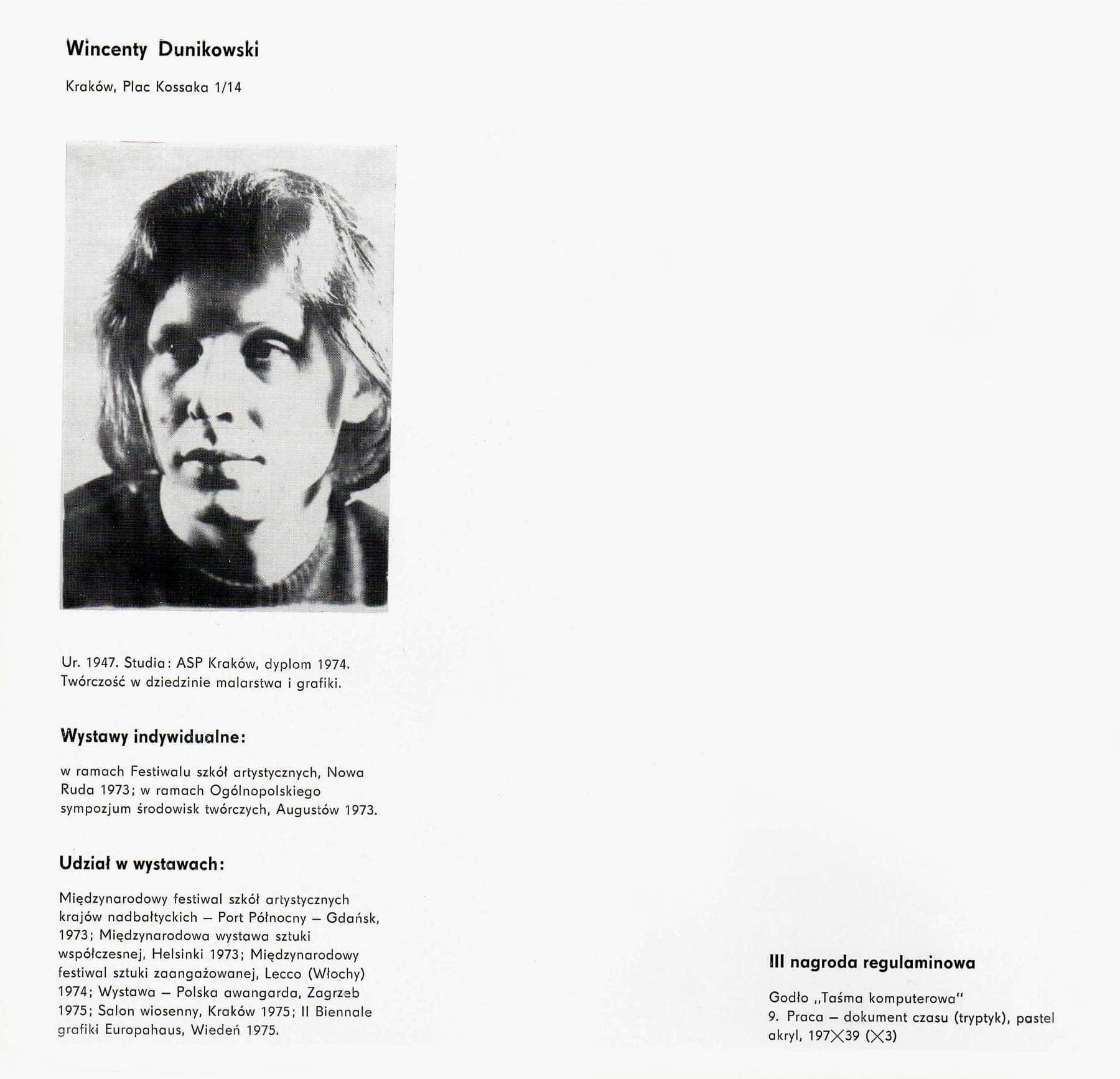 Konkurs Człowiek, 1976