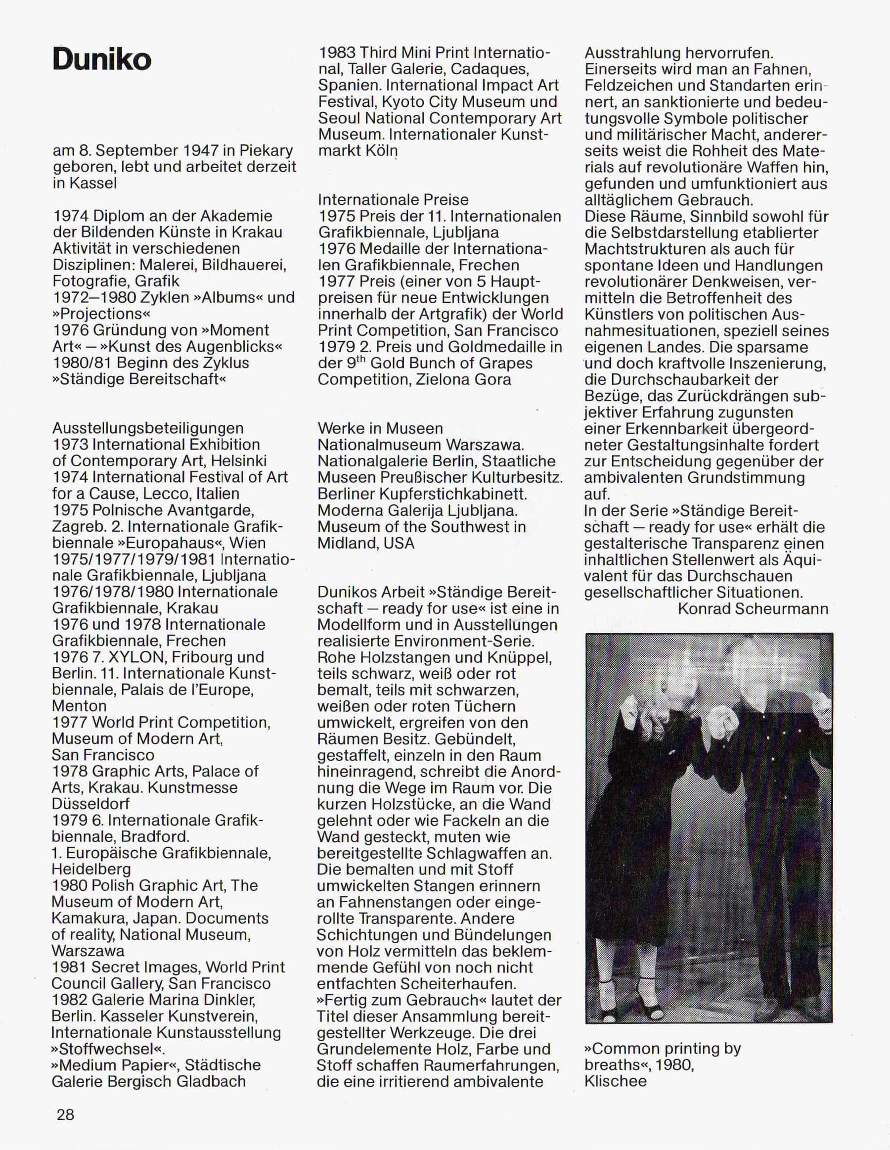 Kunstlandschaft Bundes Republik, 1984
