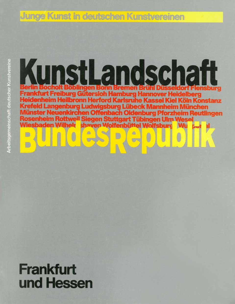 KunstLandschaft Bundes Republik, 1984
