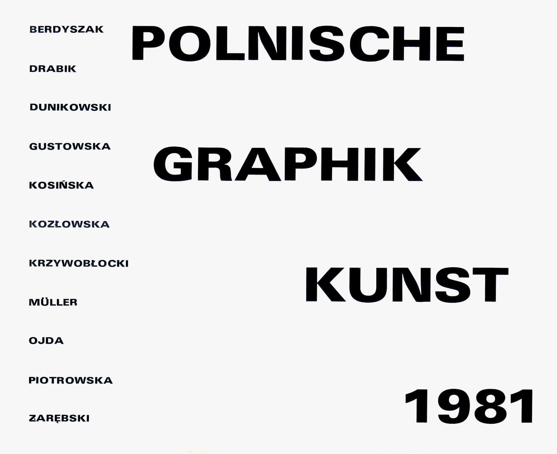Polnische Graphik Kunst, 1981