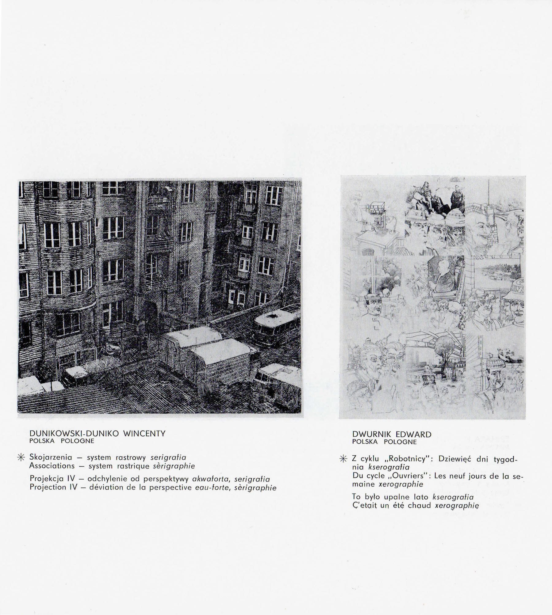 Wincenty Dunikowski-Duniko, VI Internationale Grafik Biennale, Kraków,  1976
