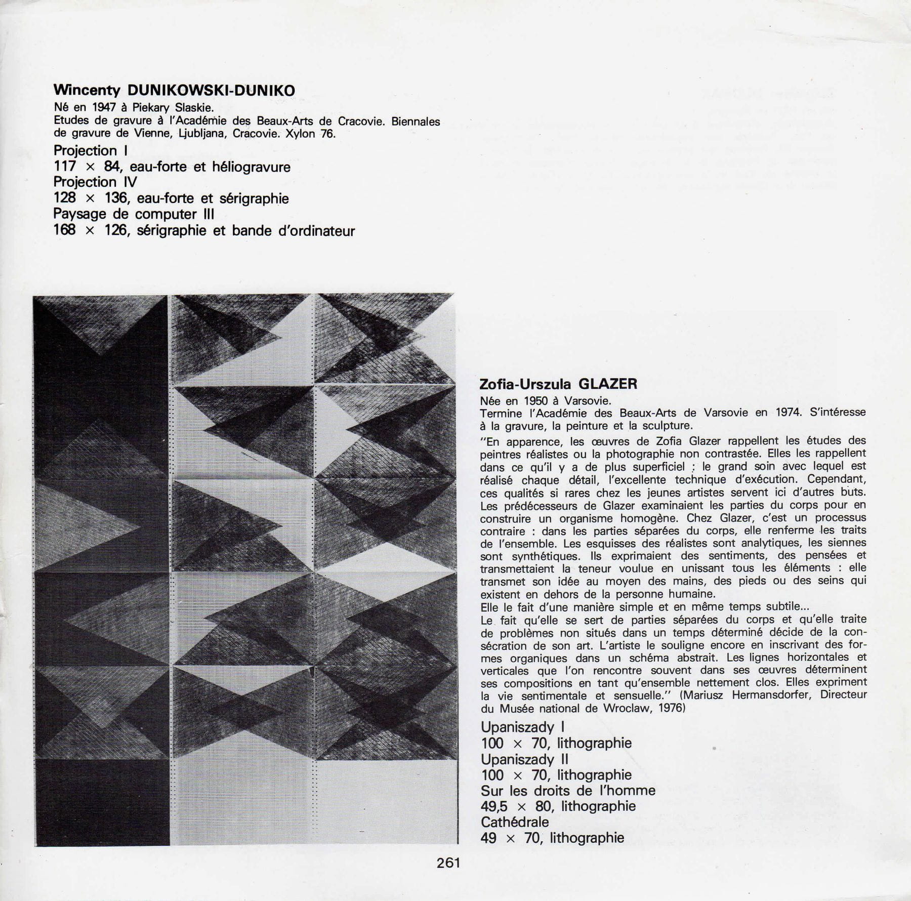 Wincenty Dunikowski-Duniko, XI Biennale Internationale  Art Menton, 1976