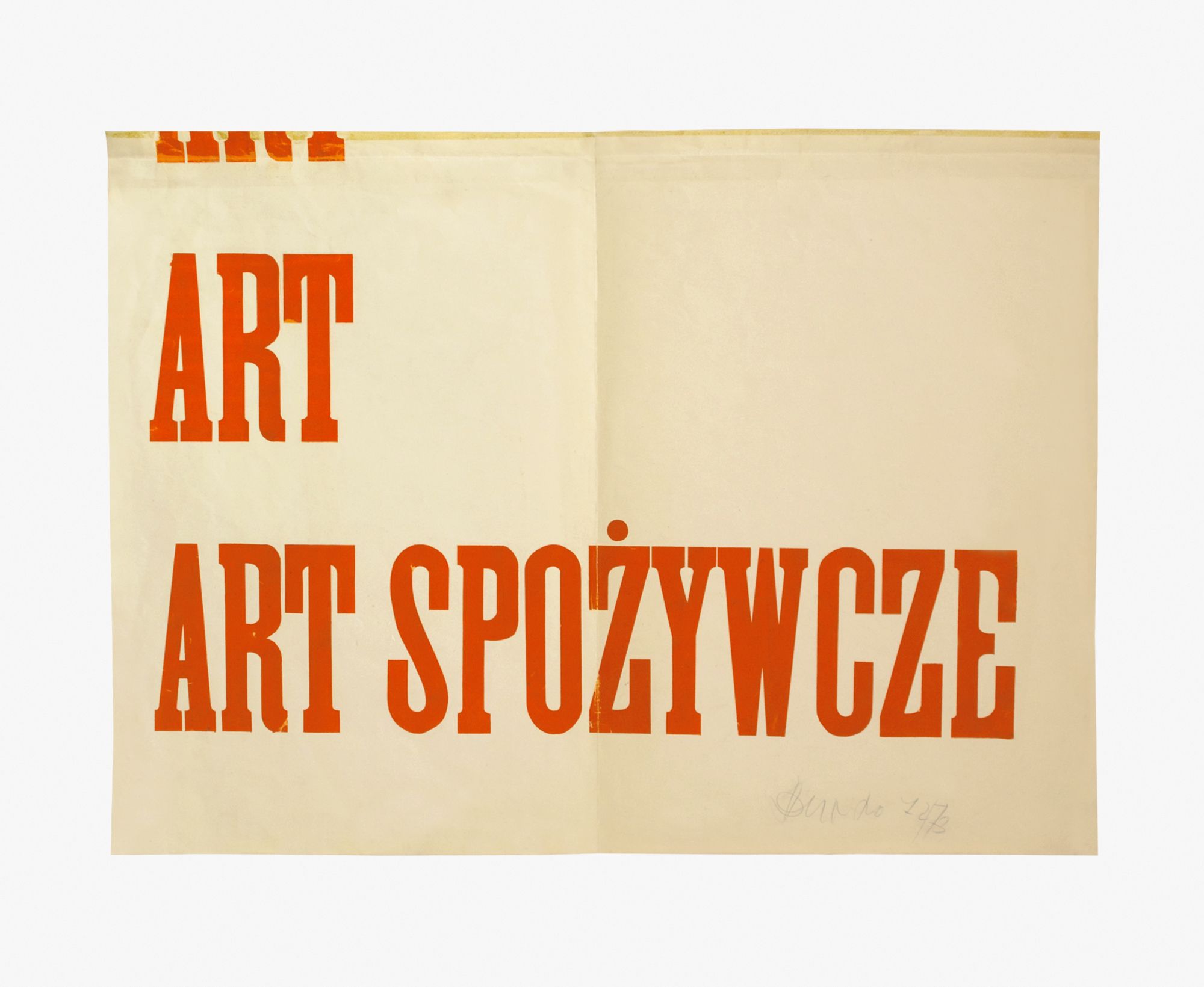 Wincenty Dunikowski-Duniko, Art spozywcze, 1972