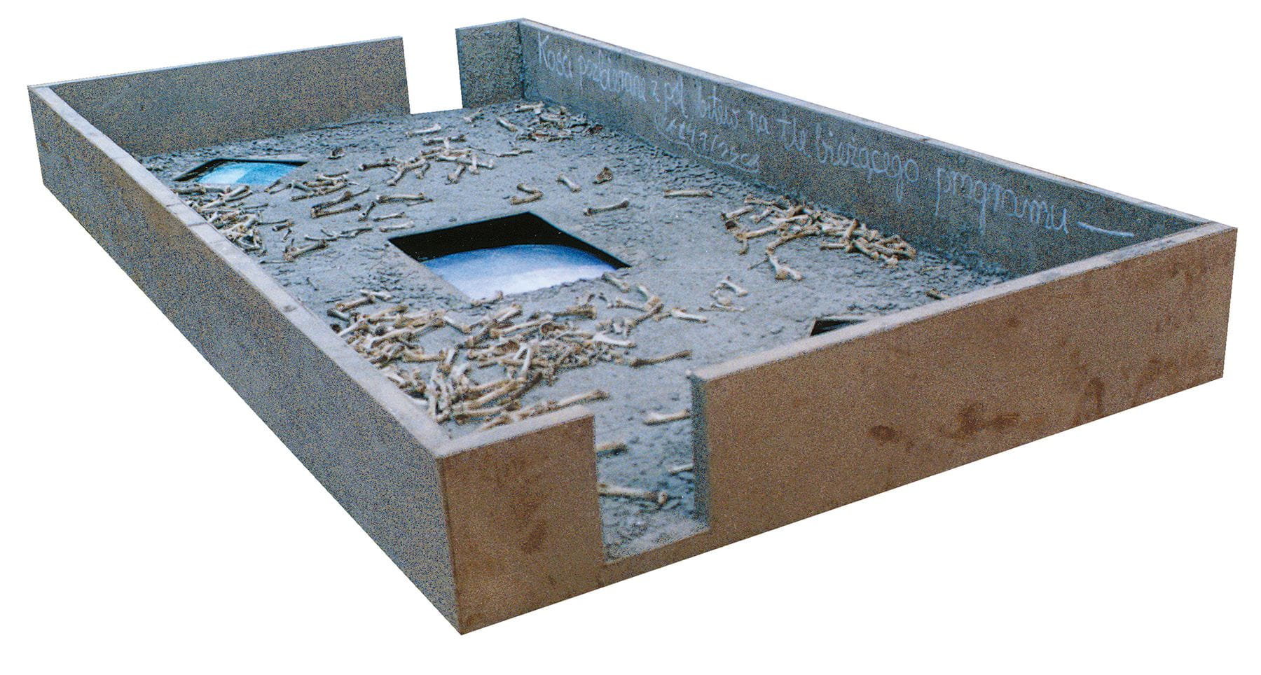 Wincenty Dunikowski-Duniko, Bones collected from current battlefields, 1994