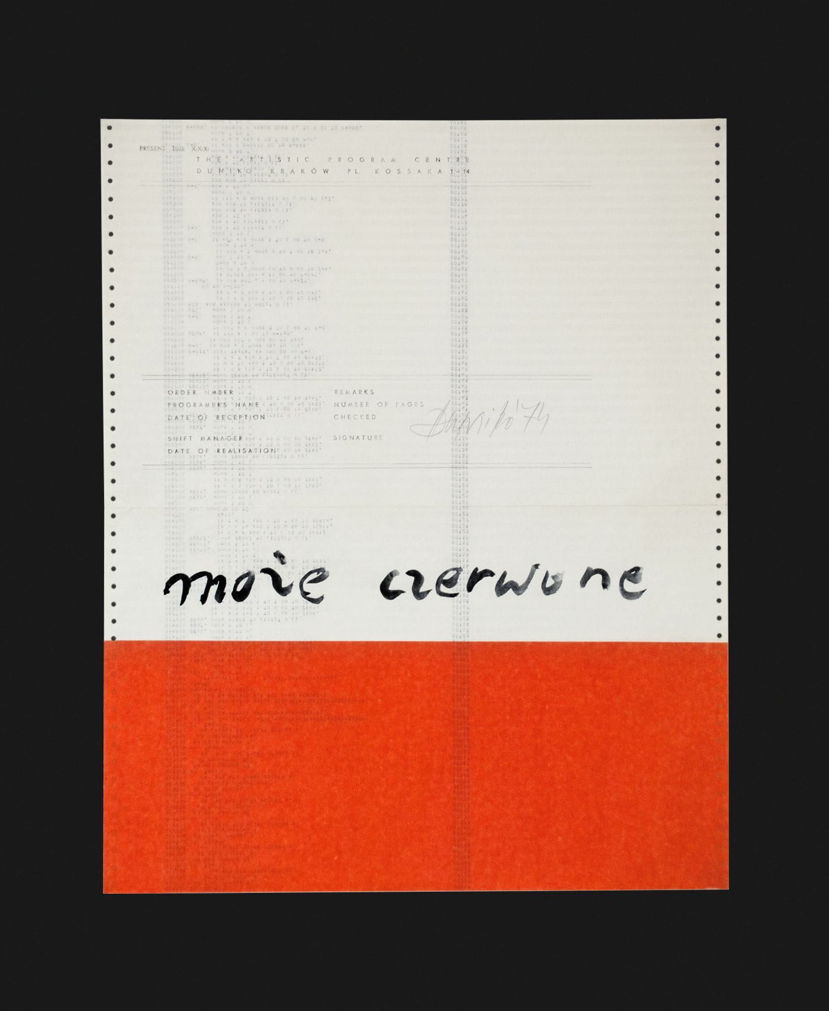 Wincenty Dunikowski-Dunikowski, Może Czerwone, 1974