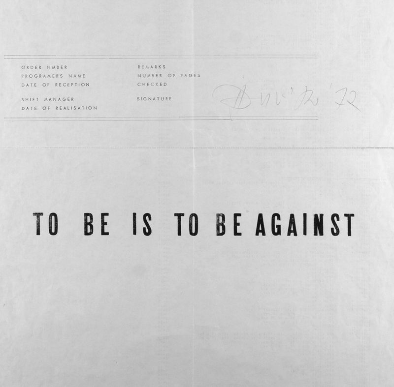 Wincenty Dunikowski-Duniko, To be is to be against (detail), 1972