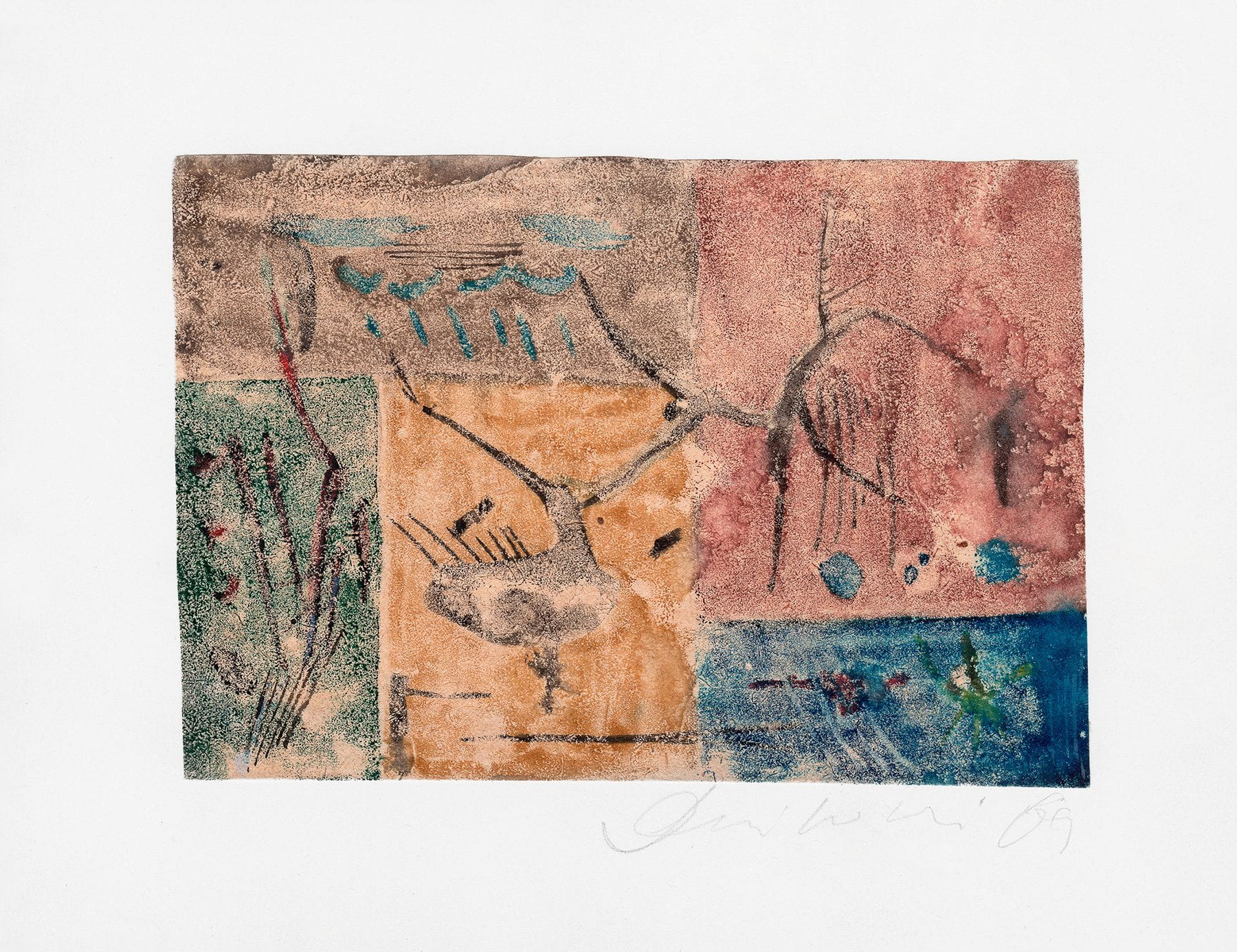 Wincenty Dunikowski-Duniko, Monotype, Untitled, 1969