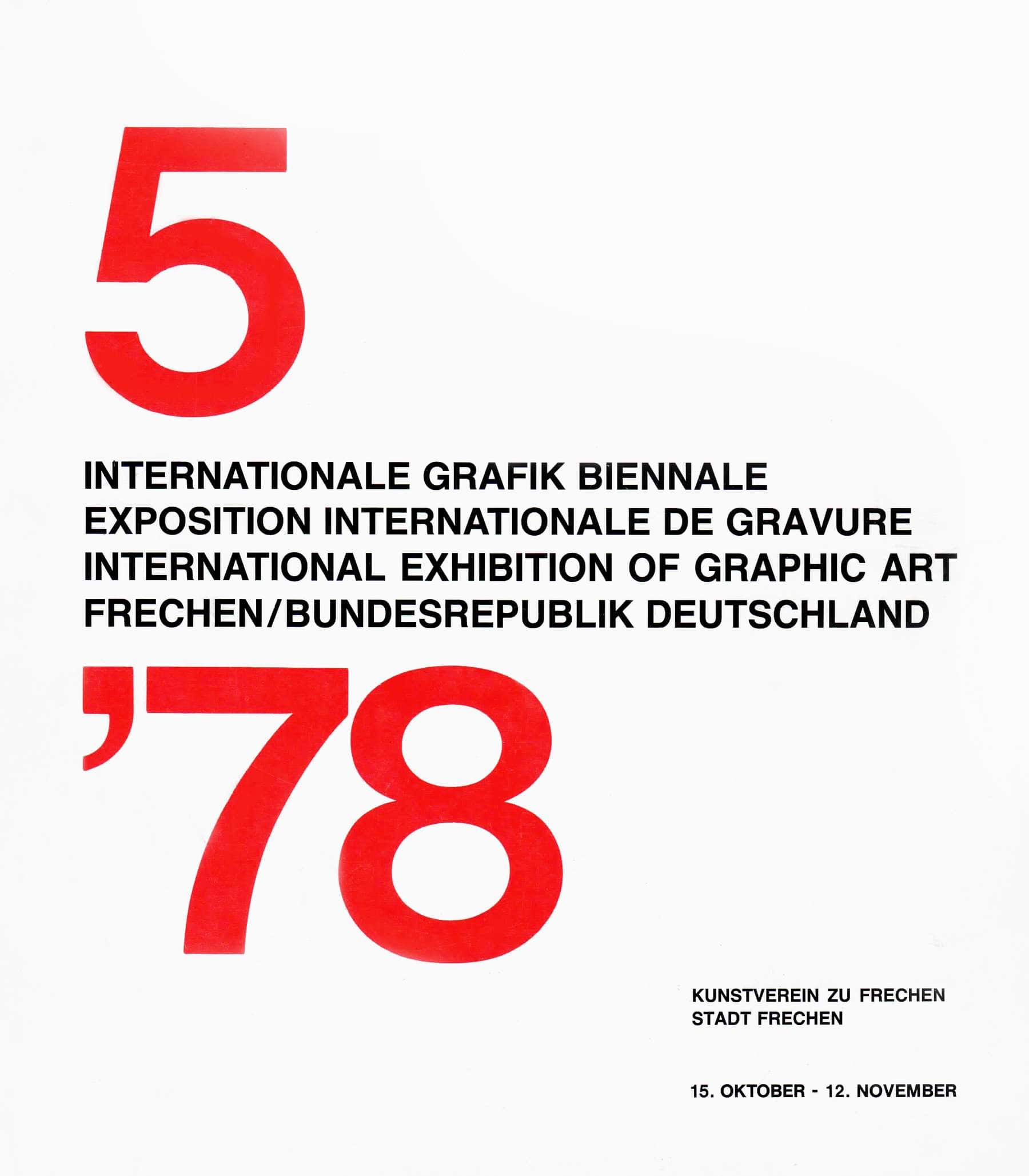 International Exhibition of Graphic Art, 1978